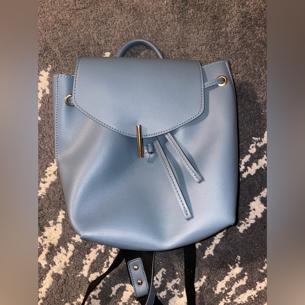 Top shop blue backpack purse
